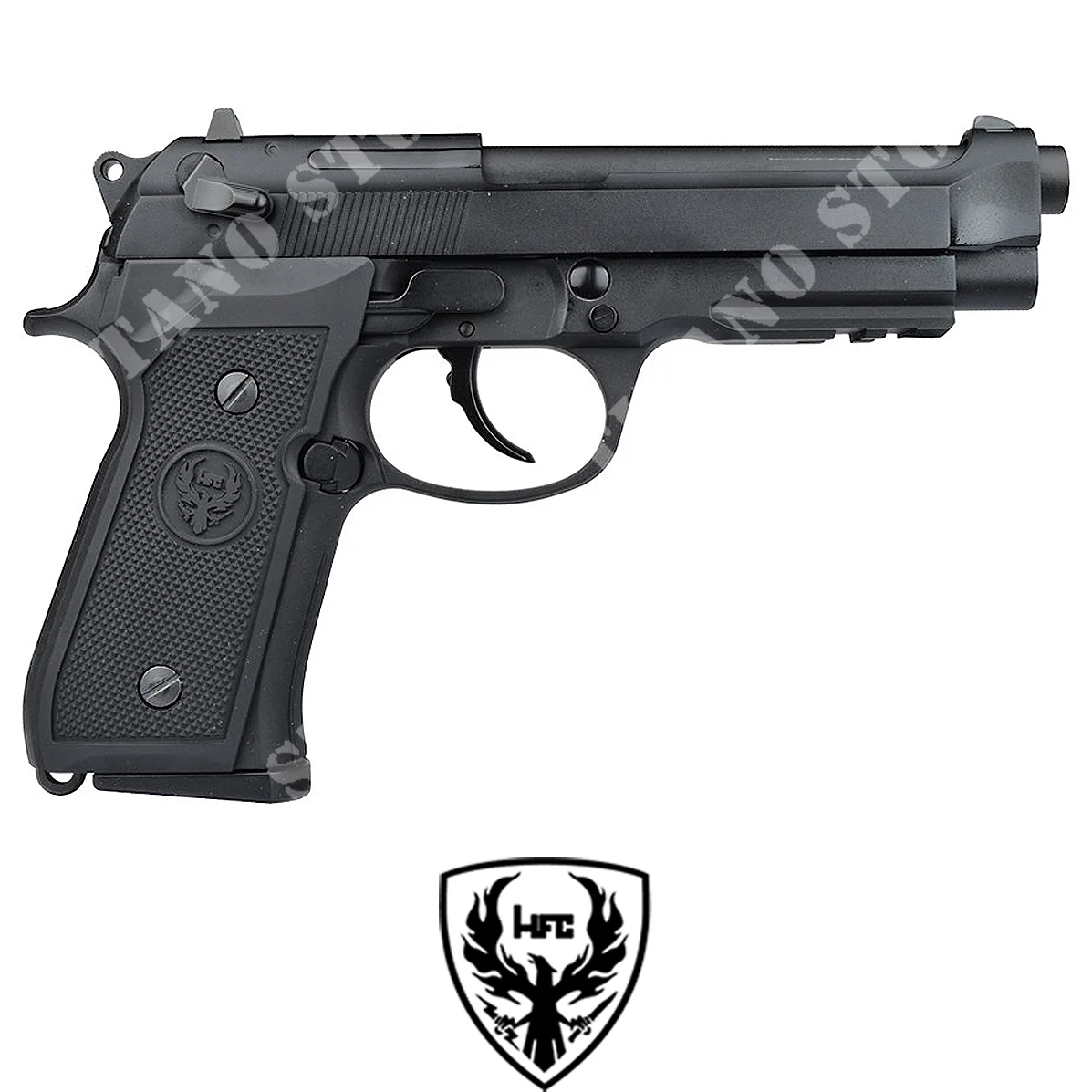 PISTOLA M9 FULL METAL GAS BLOWBACK NEGRA HFC (HG 198)