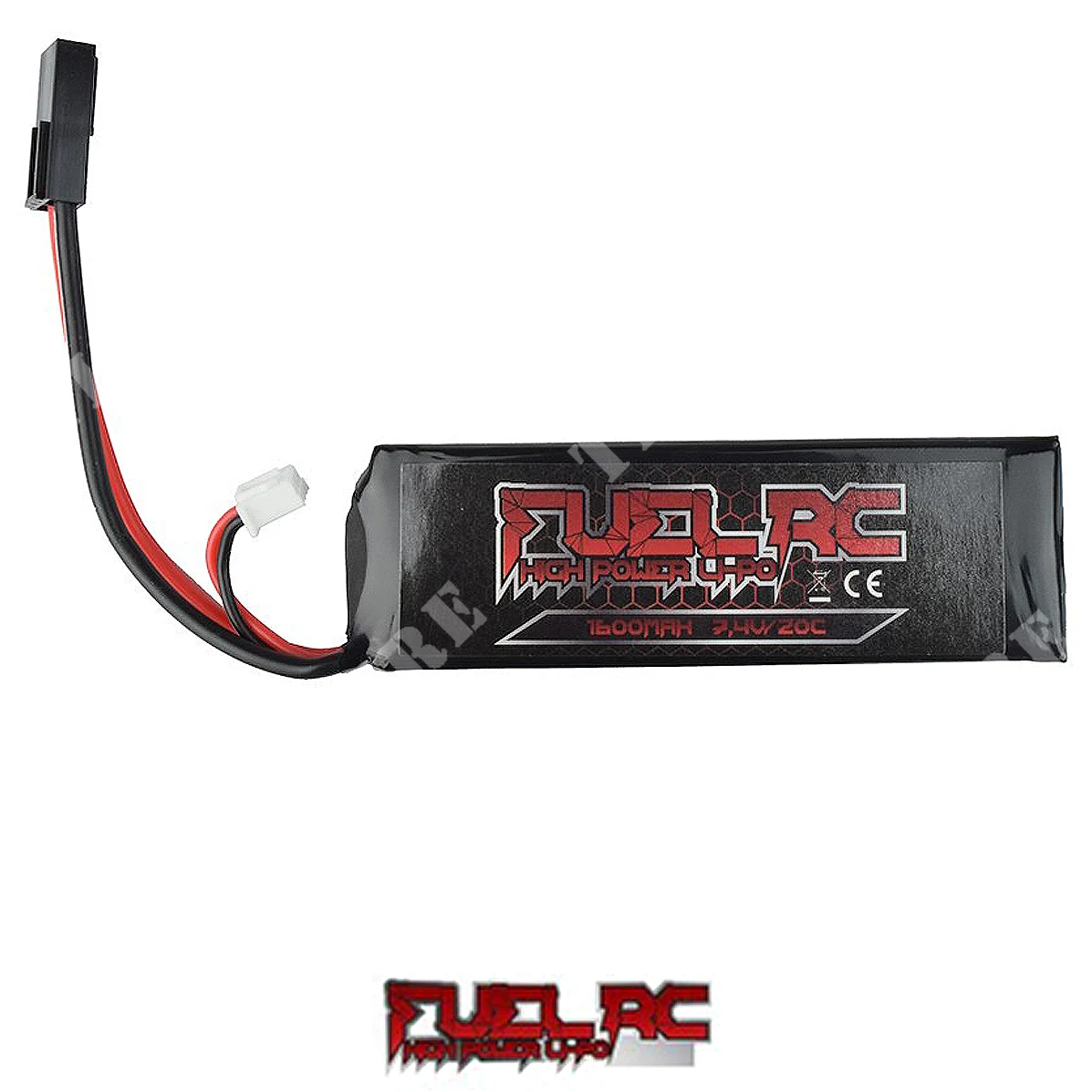 BATERIA LI-PO 7.4X1600MAH PEQ 20C COMBUSTIBLE RC (FL-7.4X1600B)