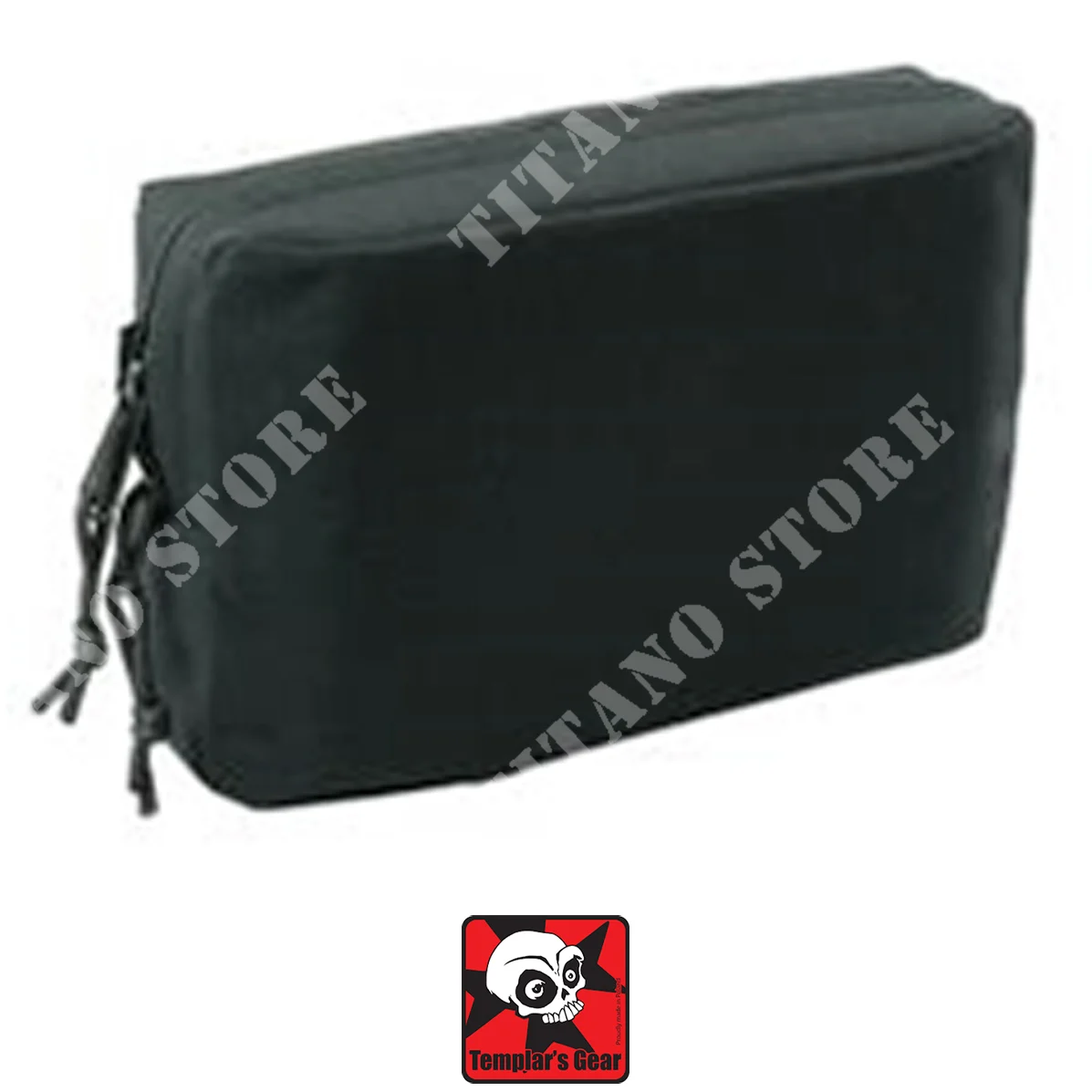 BOLSA DE UTILIDAD DE CARGA HORIZONTAL NEGRA TEMPLAR GEAR (TG-CA-L-BL)