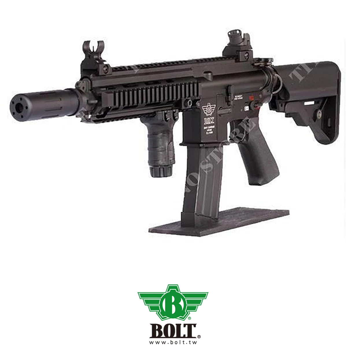 B416 SUPRESOR DEVGRU TORNILLO EBB LARGO NEGRO (BOLT-DEVGRUSUP-QDC-BK)