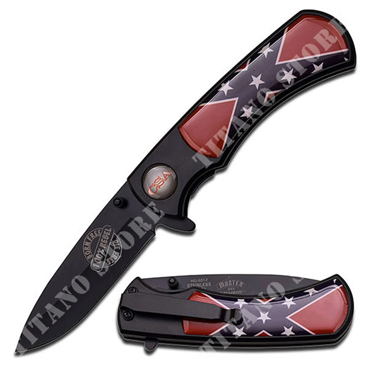 NAVAJA PLEGABLE HOJA 3.5'' MANGO ABS MOLDEADO MASTER USA (MU-A012CS)