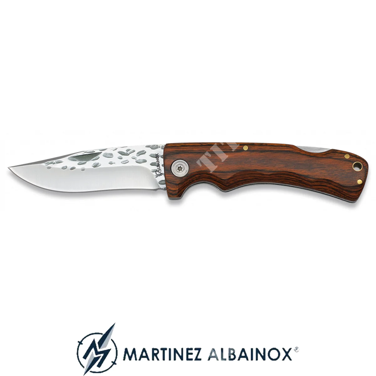 NAVAJA 8,8cm HOJA LABORADA MANGO MADERA STAMINA ALBAINOX (ALB-18691)