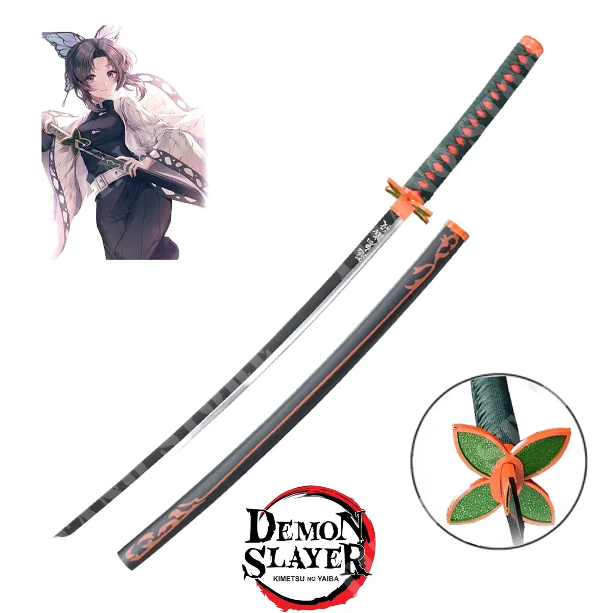 KATANA SHINOBU KOCHOU NEGRO DEMON SLAYER (ZS9341)