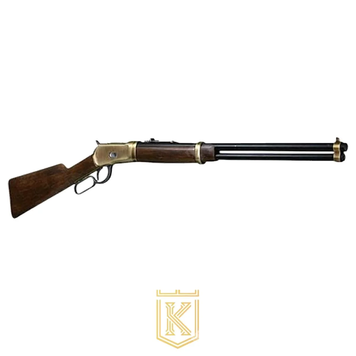 RÉPLICA WINCHESTER 1892 DORADA CON MUNICIÓN KOLSER (K1063LX)