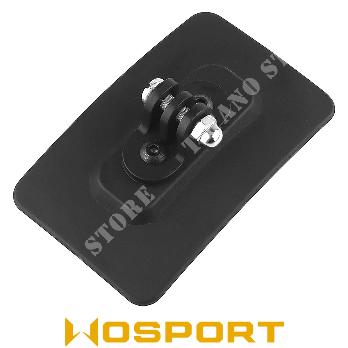 FIJACIÓN DE VELCRO SLIDE/GOPRO PARA CASCOS DEPORTIVOS WO NEGROS (WO-ACC61B)