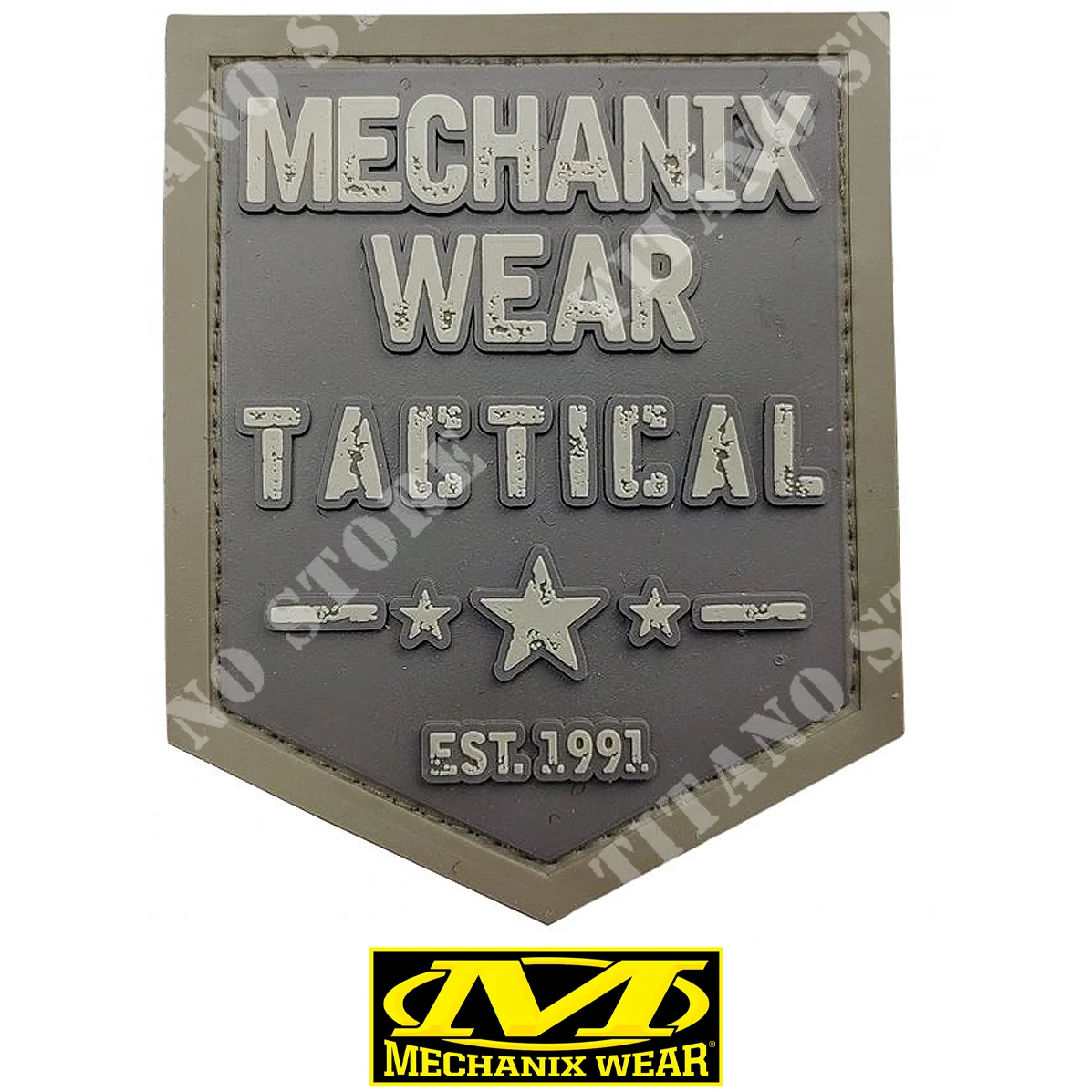 PARCHE PVC DESGASTE TACTICO EST.1991 MARRÓN DESIERTO MECHANIX (T75026)