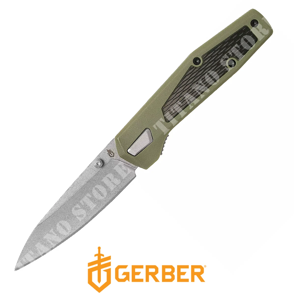 CUCHILLO FUSE HOJA DE ACERO 7Cr MANGO GERBER VERDE (30-001876)