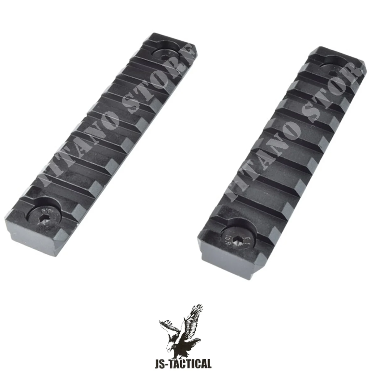 DIAPOSITIVAS 20MM 9 RANURAS PARA M-LOK BLACK JS TACTICAL (JS-MLR9)