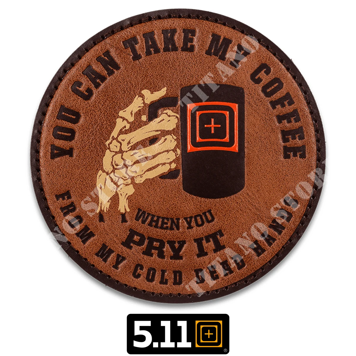 PARCHE DE CUERO TOMA CAFÉ 5.11 (92185-108)
