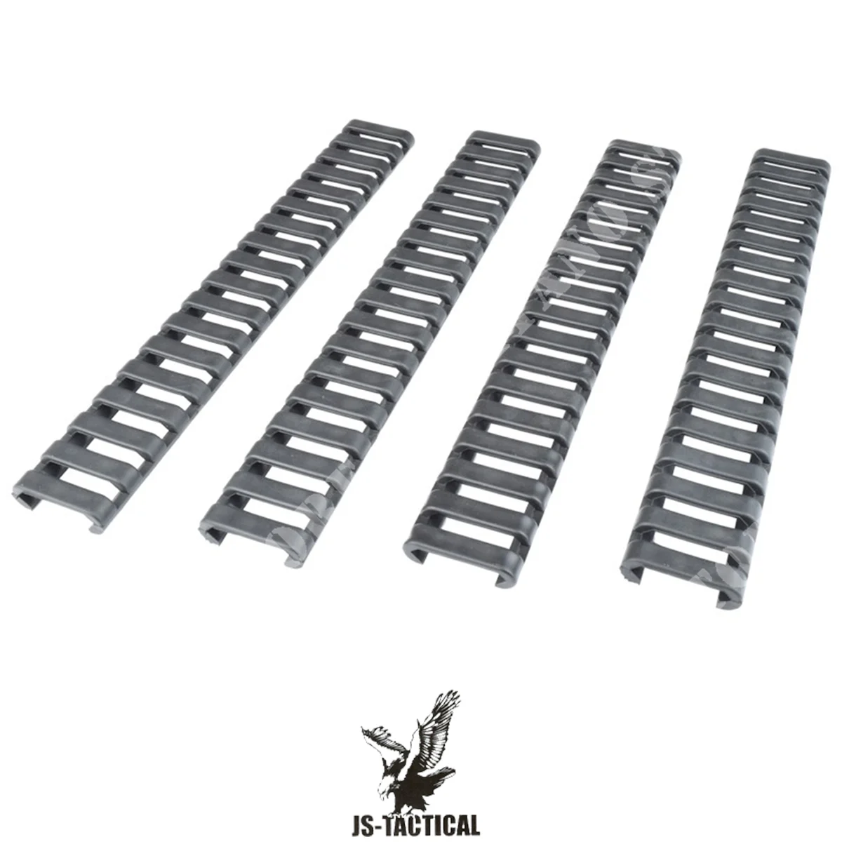 SET 4 TAPAS CORREDERAS DE GOMA WEAVER NEGRO JS TACTICAL (JS-S17RC)