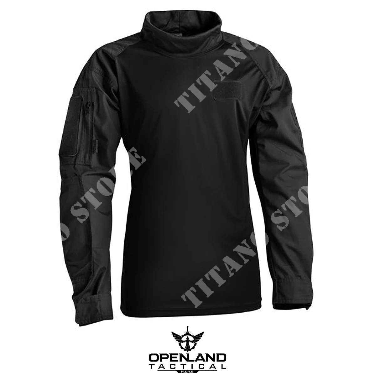 CAMISETA DE COMBATE NEGRA ULTRALIGERA OPENLAND (OPT-4100 01)