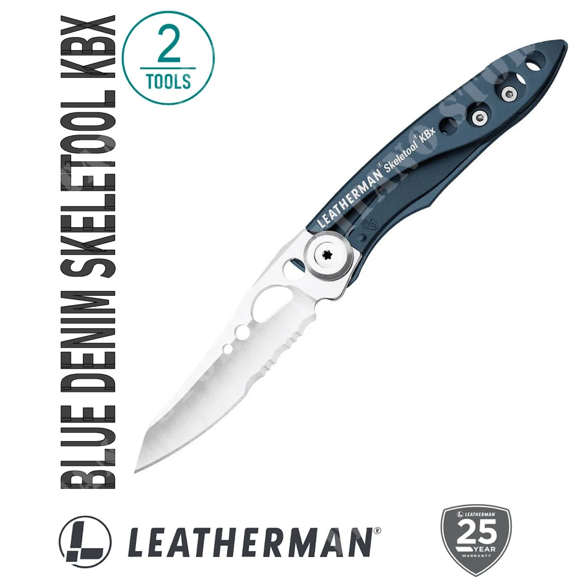 CUCHILLO LEATHERMAN SKELETOOL KBX AZUL DENIM (832383)