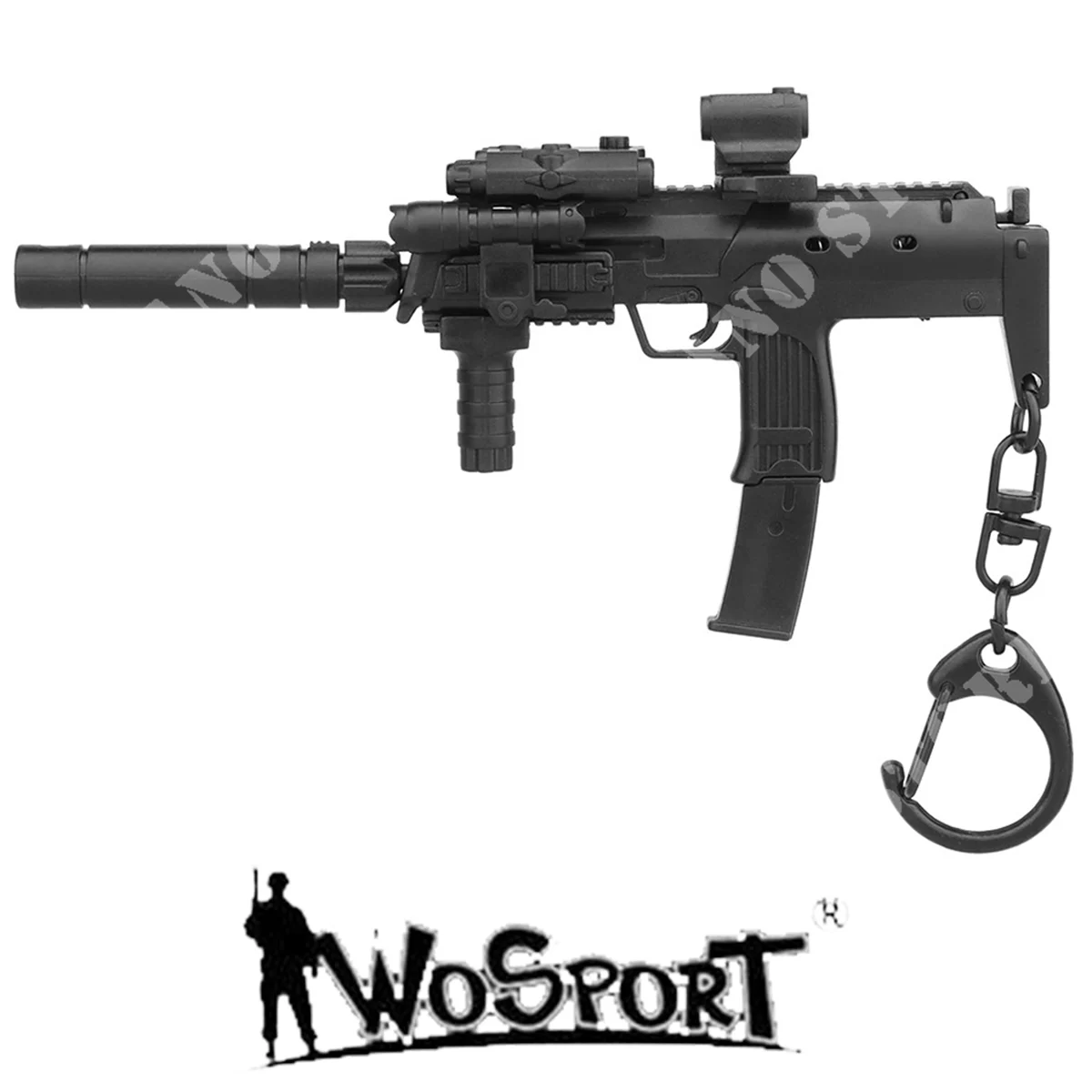 LLAVERO WO SPORT NEGRO MP7 (WO-KE01)
