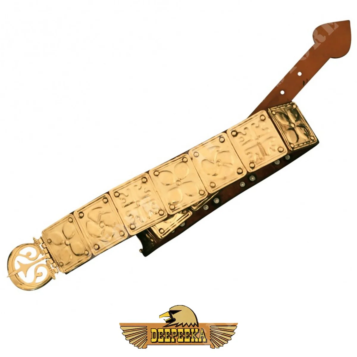 CINTURÓN CENTURION DE PIEL Y LATON (I3847.09)