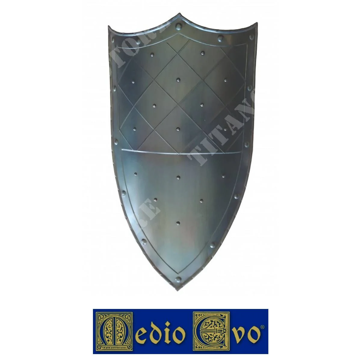ESCUDO MEDIEVAL 3 PUNTAS DE HIERRO (007/2D.03)