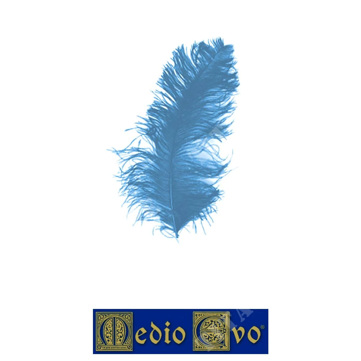 PLUMA NEGRA PARA ARMADURA MEDIEVAL (1100.12-N)