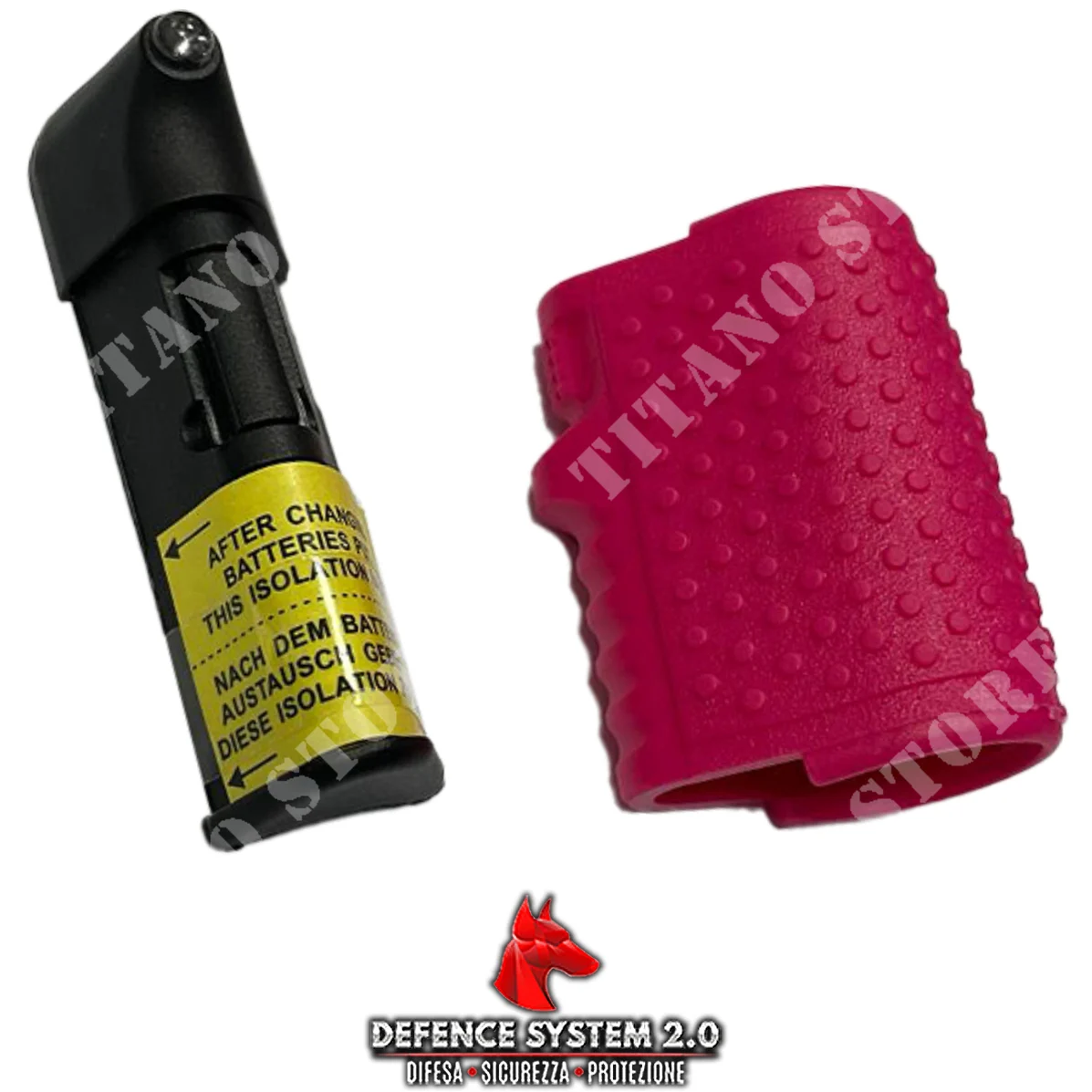 FUNDA ROSA CON LUZ LED PARA SISTEMA SPRAY DIVA DEFENSE (DF-99021)