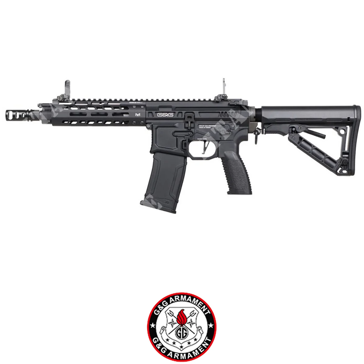 FUSIL M4 MGCR 556 GBB 7'' NEGRO G&G (GG-MGCR556-7)