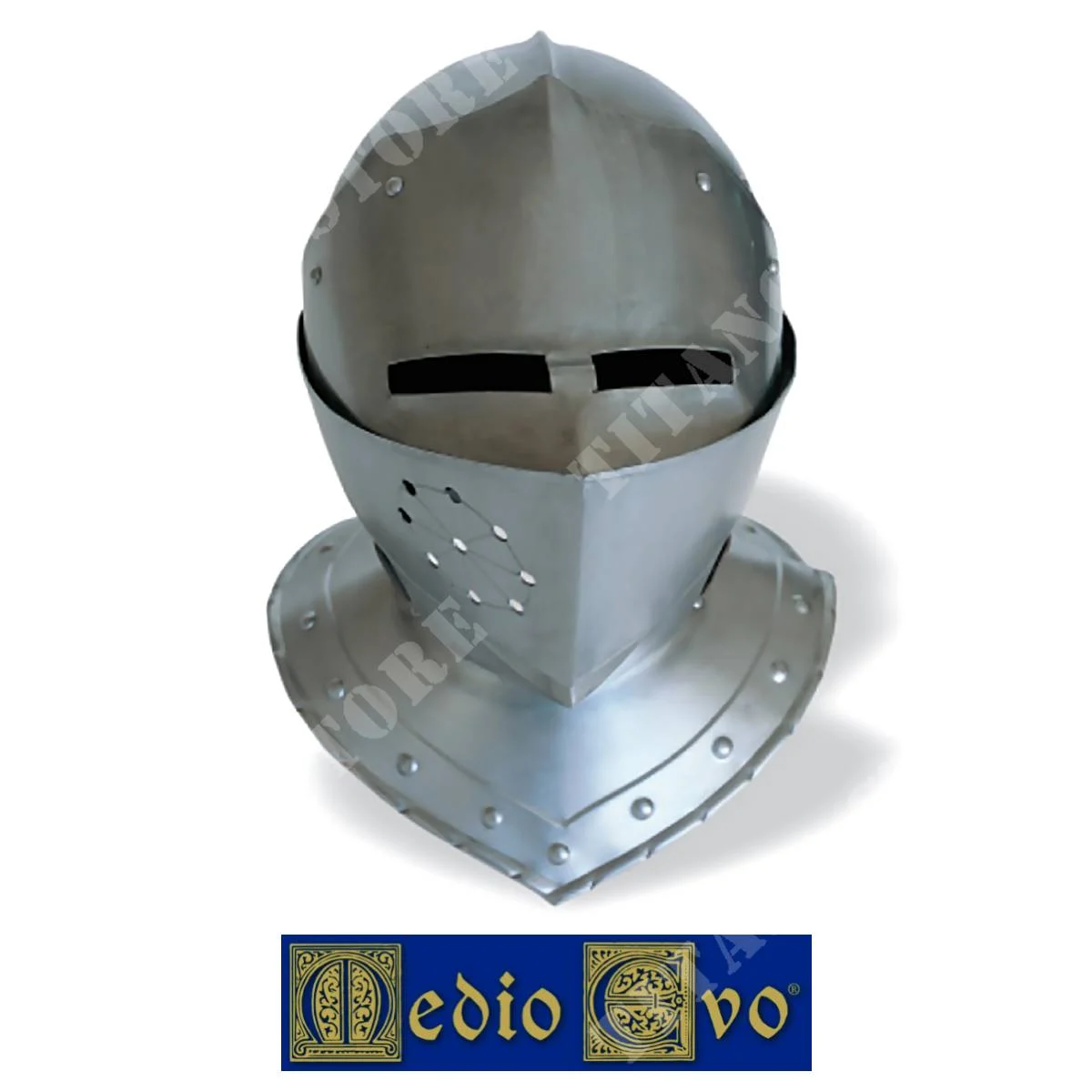 CASCO CABALLERO DE HIERRO ITALIANO EDAD MEDIA (002/1.03)