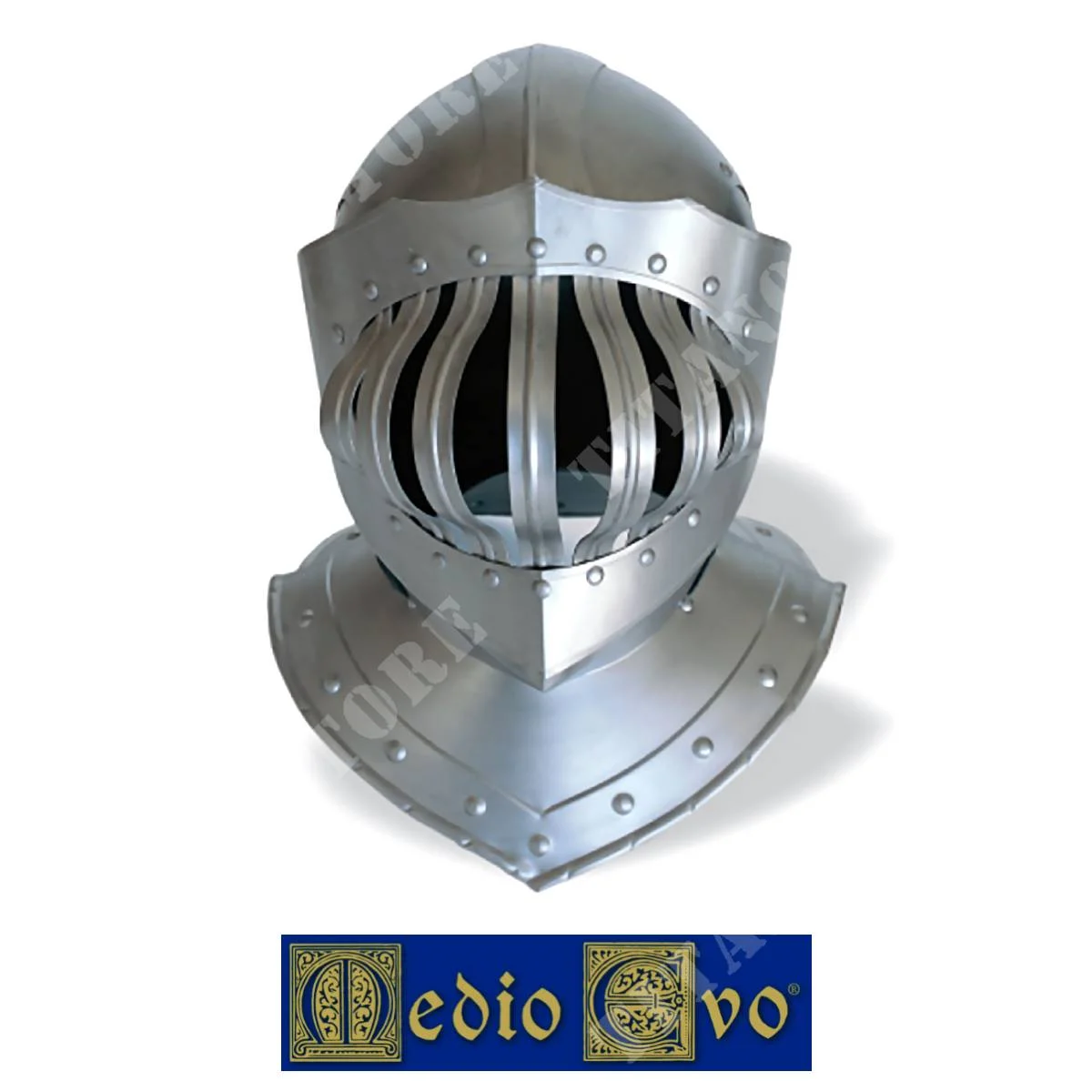 CASCO DE CABALLERO DE HIERRO DE LA EDAD MEDIA (002/9.03)
