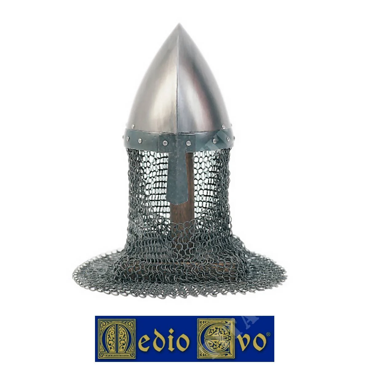 CASCO NORMAN CON CAMAGLIO NASAL Y MEDIEVAL (002/H22.03)