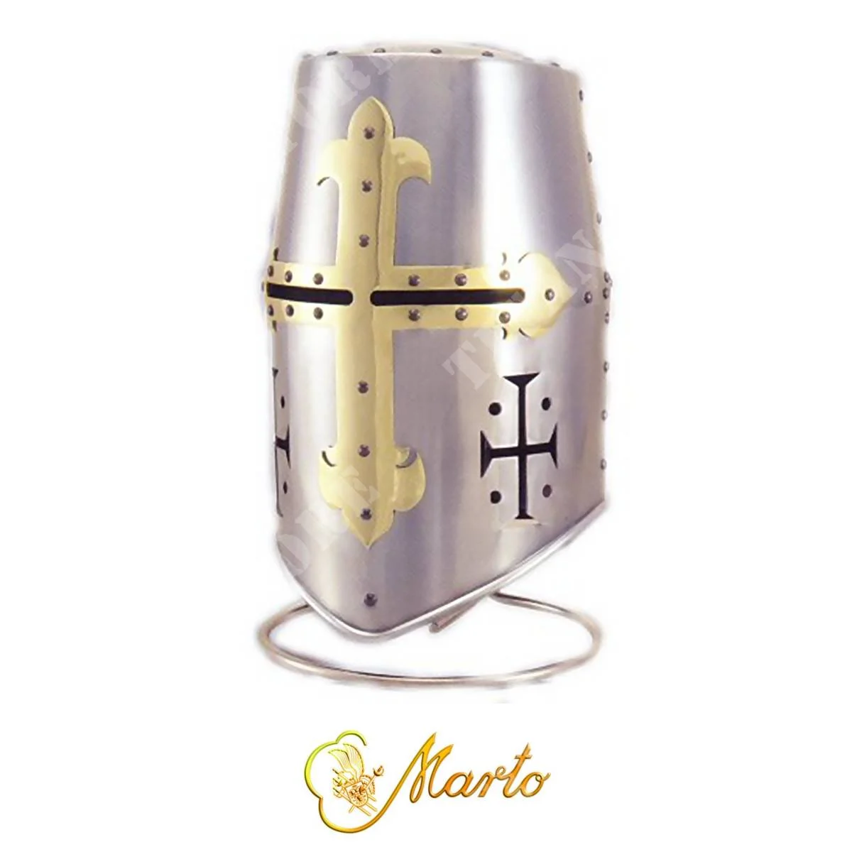 CASCO TEMPLARIO CON CRUZ DORADA MARTO (945/2.80)