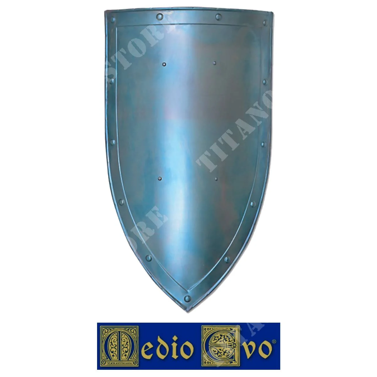 ESCUDO MEDIEVAL DE HIERRO LISO EDAD MEDIA (007/1.03)