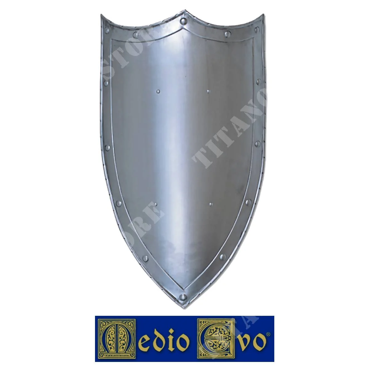 ESCUDO DE HIERRO LISO DE 3 PUNTAS EDAD MEDIA (007/2.03)