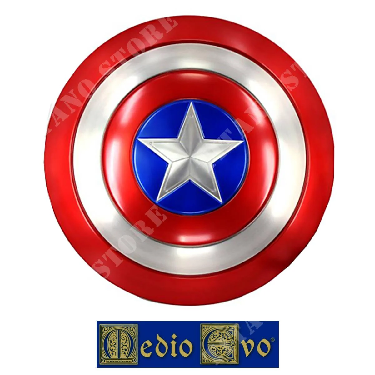 ESCUDO DEL CAPITÁN AMÉRICA DE LA EDAD MEDIA (FL19314.55)