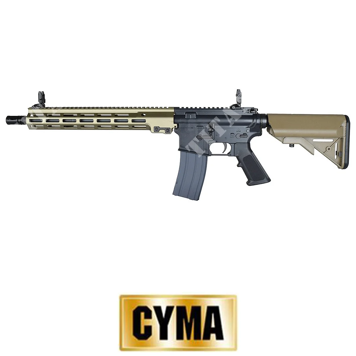 FUSIL DE GAS CGS MK16 13.5'' NEGRO/TIERRA OSCURO CYMA (CM-CGS3L)