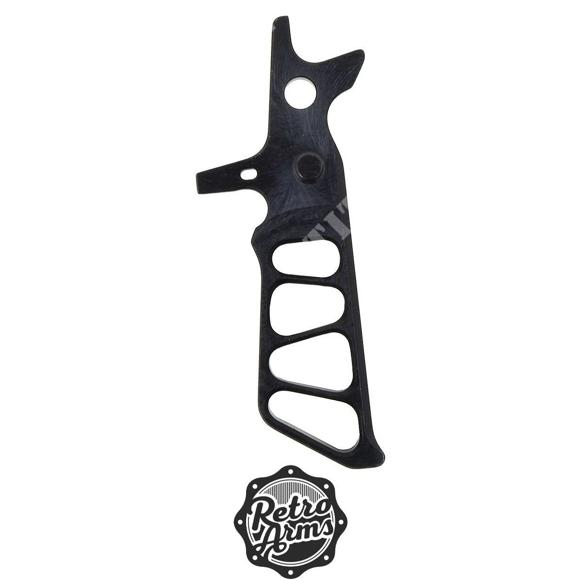 GATILLO CNC AR15 TIPO O BRAZOS RETRO NEGRO (RA-7483)