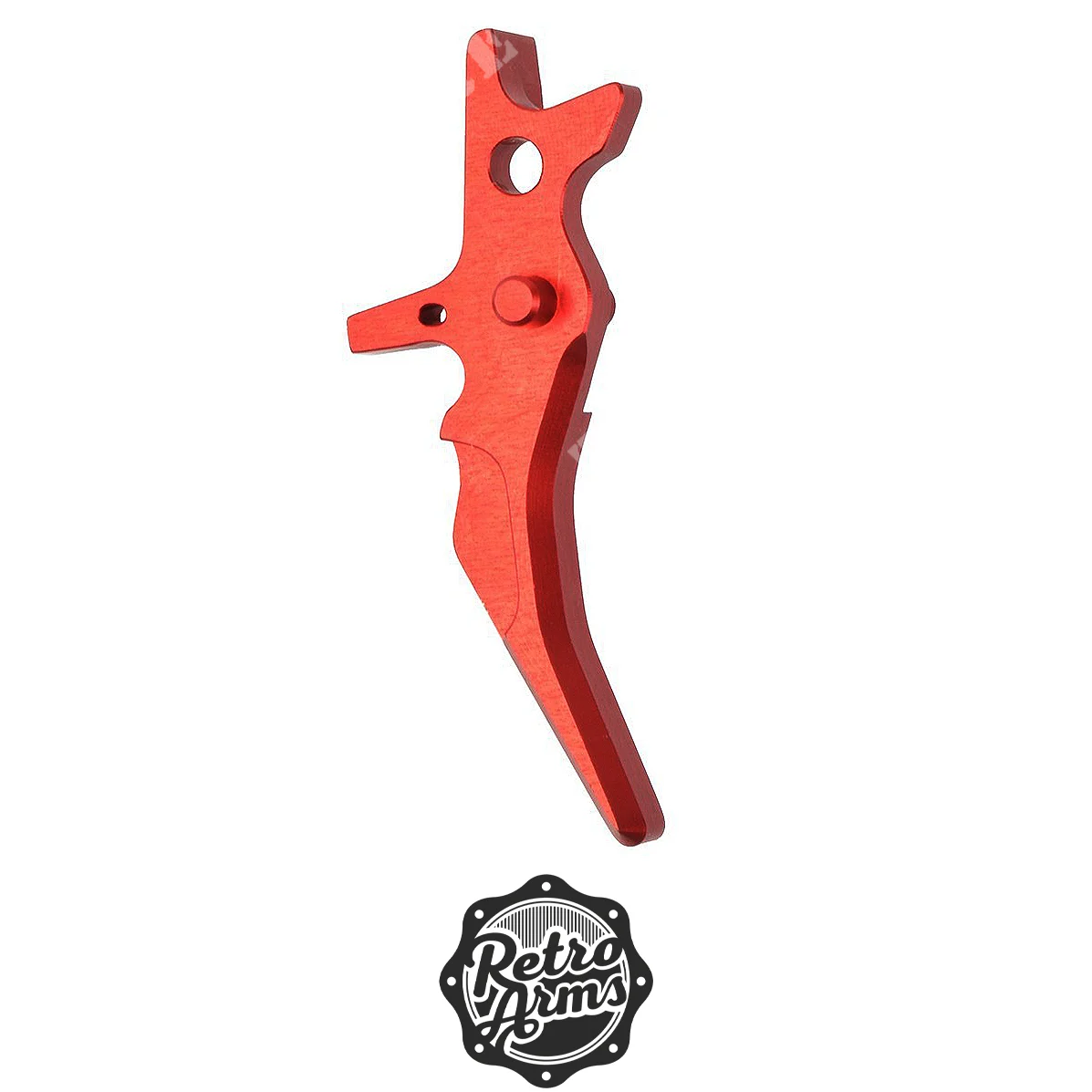GATILLO CNC AR15 TIPO N BRAZOS RETRO ROJOS (RA-7473)