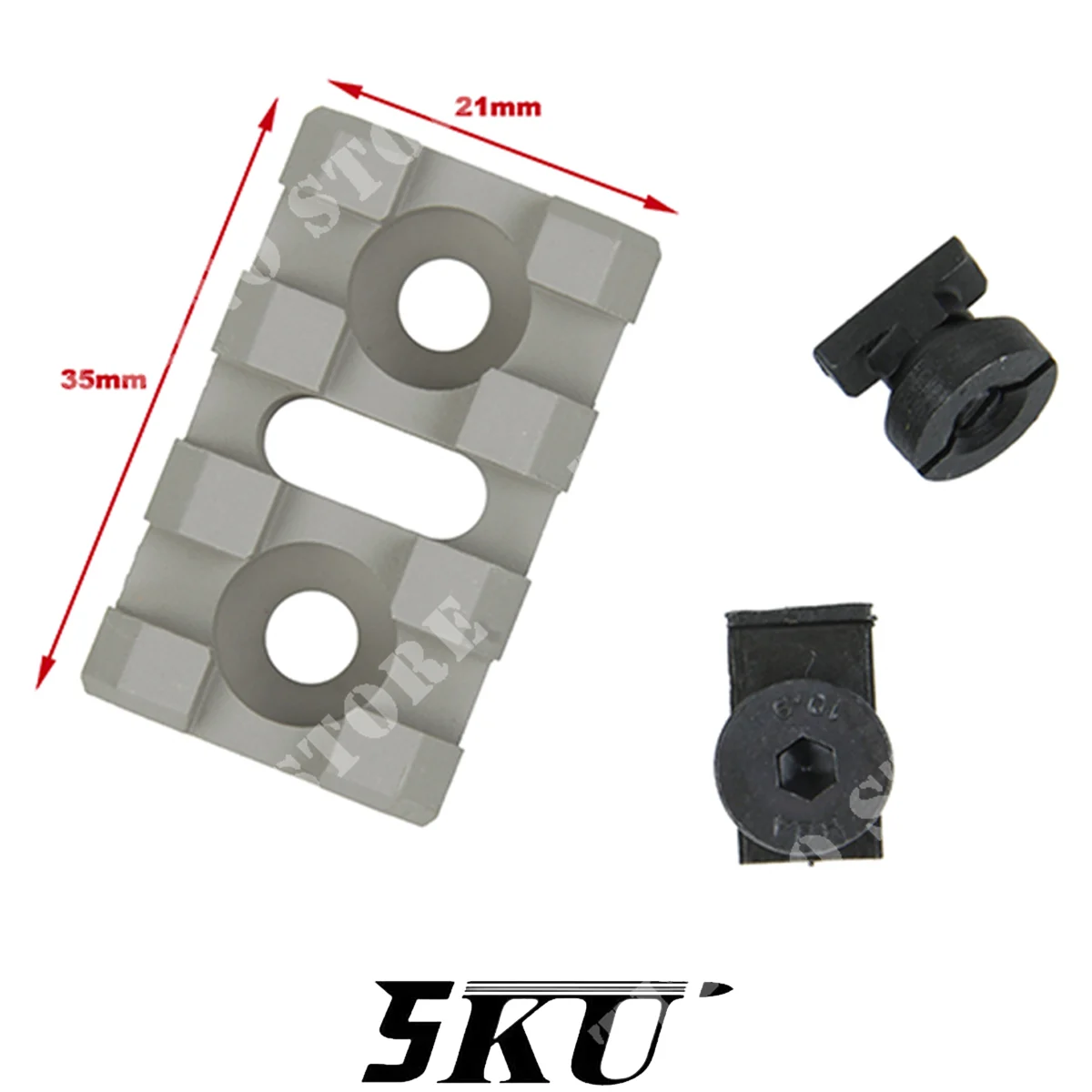 CORREDERA 20MM B-2L TAN ZENITCO 5KU (5KU-292-TAN)