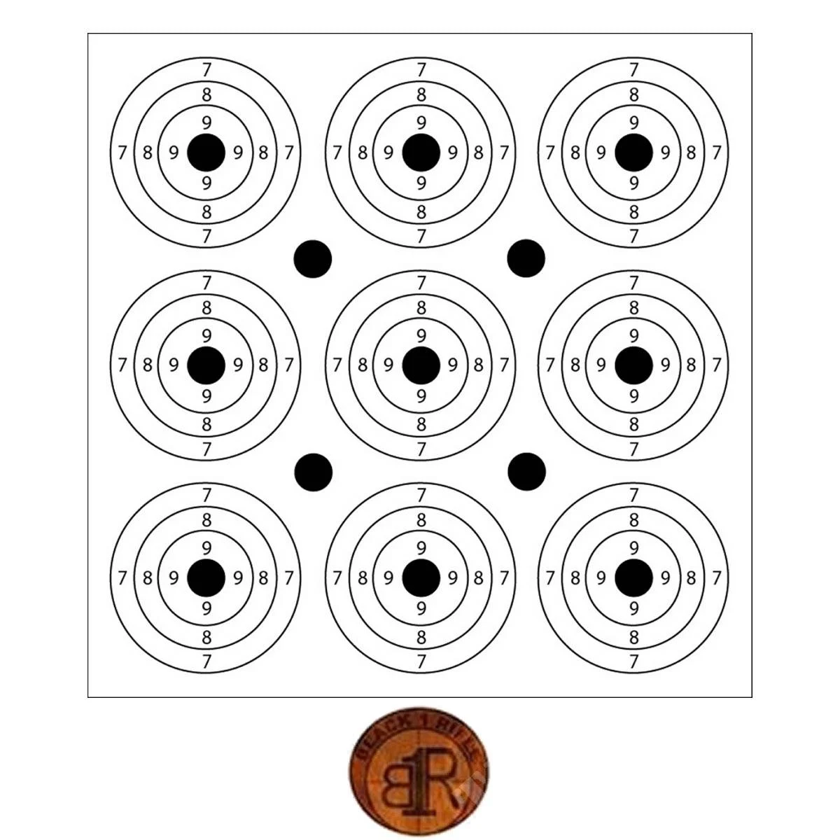 CENTRO 14X14 CON 9 Dianas 50 PIEZAS BR1 (C.50PZ.HD)