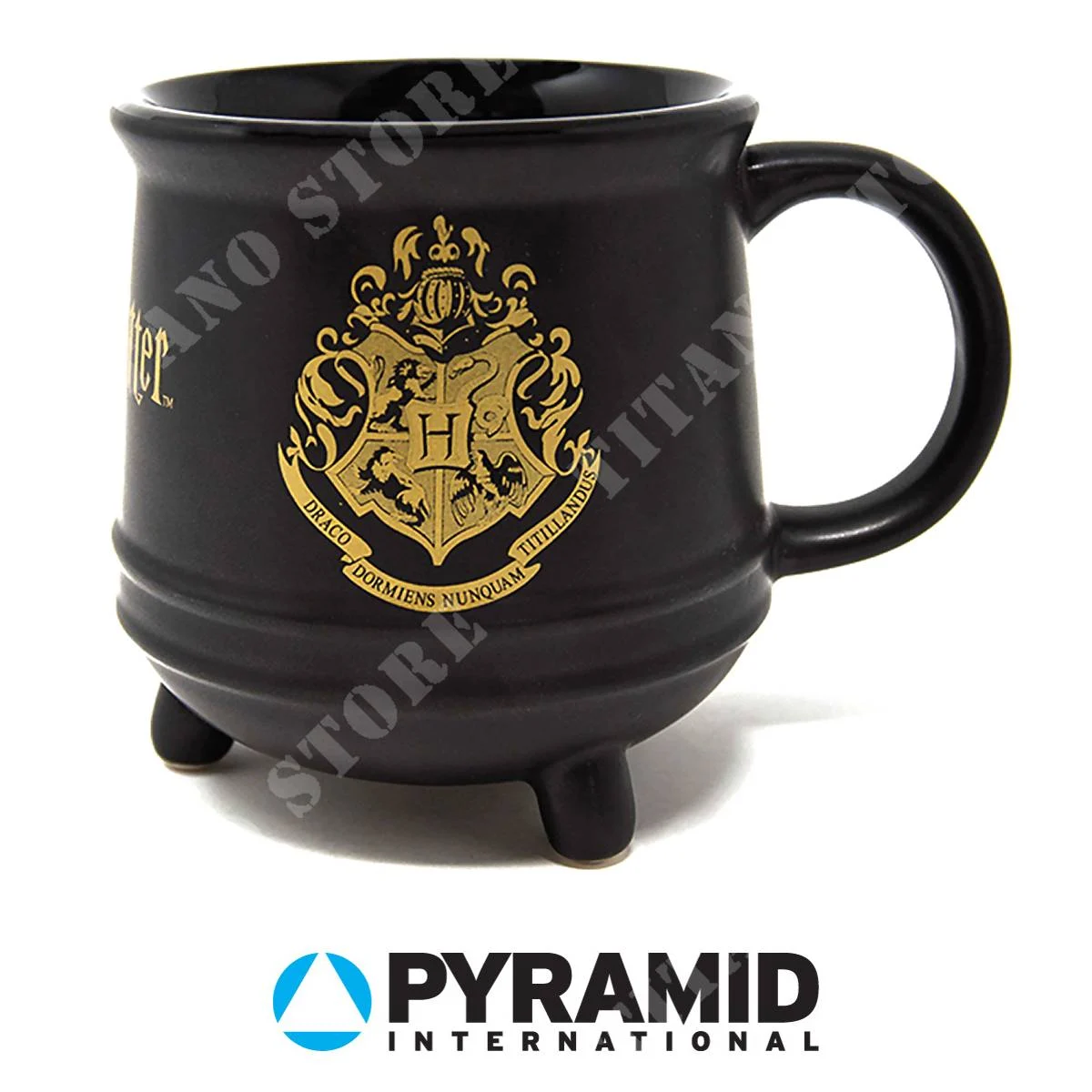 TAZA CALDERO HARRY POTTER ESCUDO INTERNACIONAL PIRÁMIDE DE HOGWARTS (SCMG24474.88)
