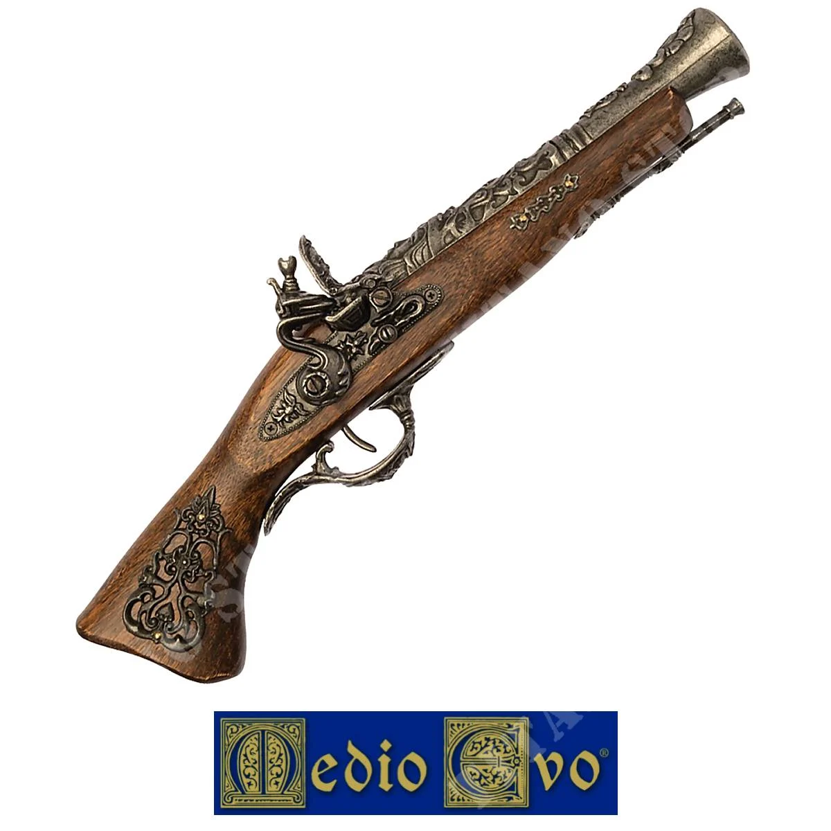ANTIGUA PISTOLA ITALIANA SIGLO XVIII EDAD MEDIA (304.01)