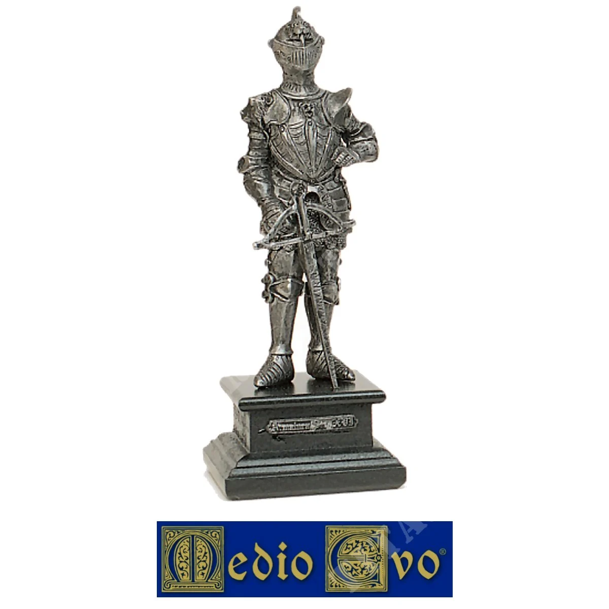PEQUEÑA ESTATUILLA DE GUERRERO CON BALLESTA SIGLO XVI EDAD MEDIA (37/PB.01)