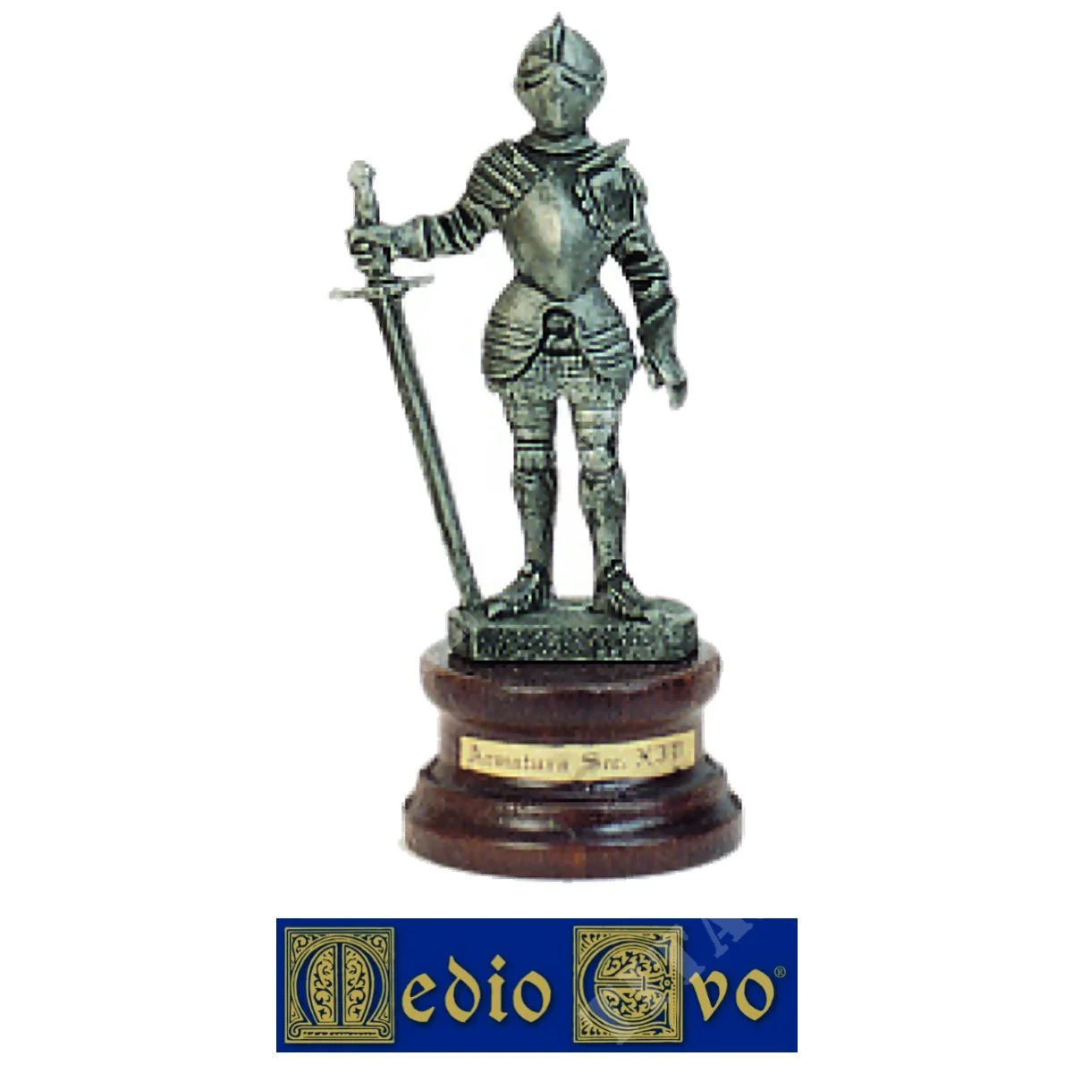 ESTATUETA EJÉRCITO CON ESPADA AL DERECHO EDAD MEDIA SIGLO XVI (37/6.01)
