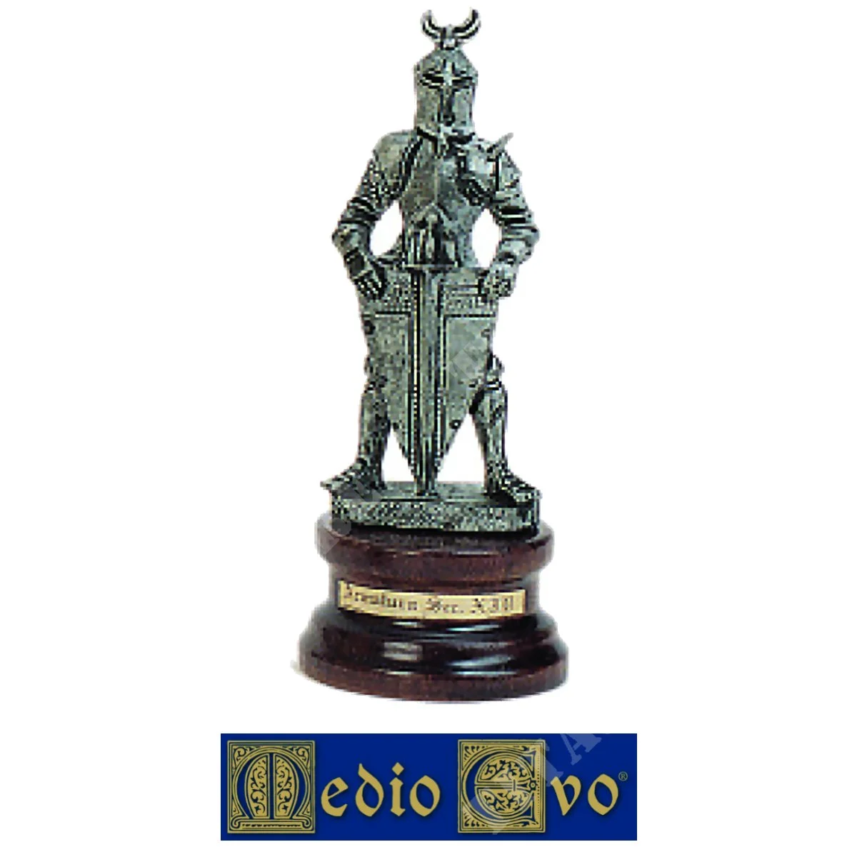 ESTATUETA EJÉRCITO CON ESCUDO EDAD MEDIA, SIGLO XV (37/4.01)