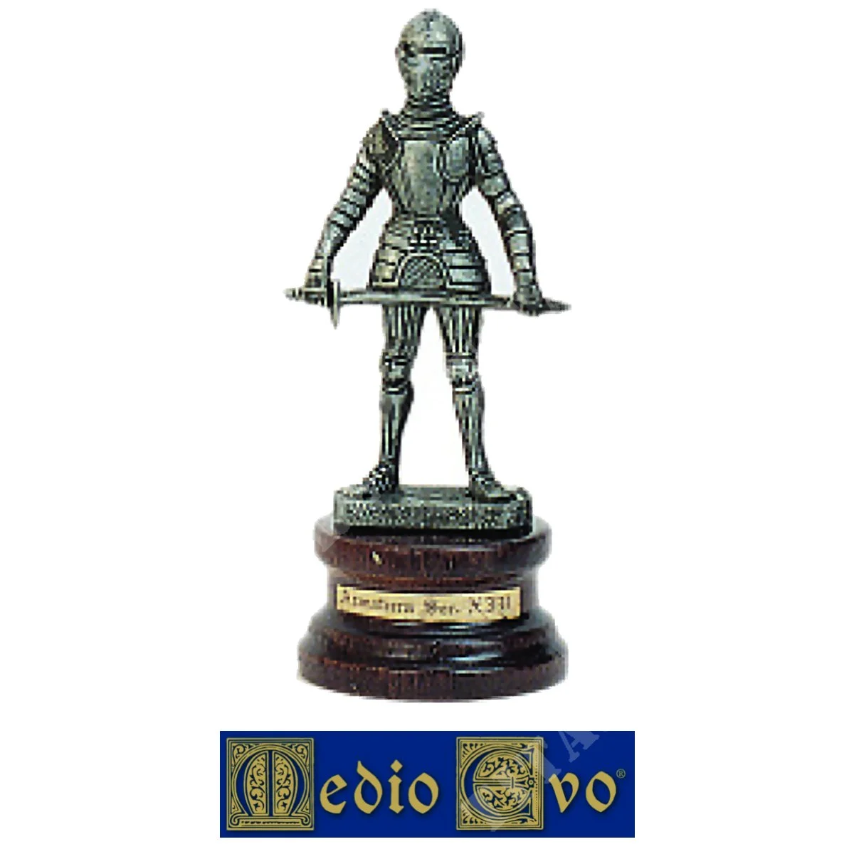 ESTATUILLA ARMYER CON ESPADA HORIZONTAL SIGLO XV EDAD MEDIA (37/8.01)