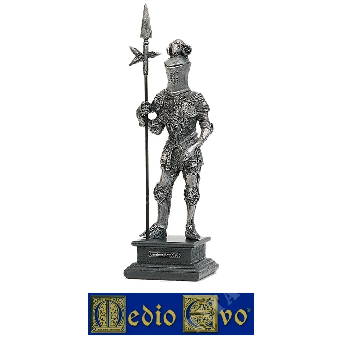 ESTATUILLA DE GUERRERO CON ALABARDA EDAD MEDIA SIGLO XVI (37/L.01)