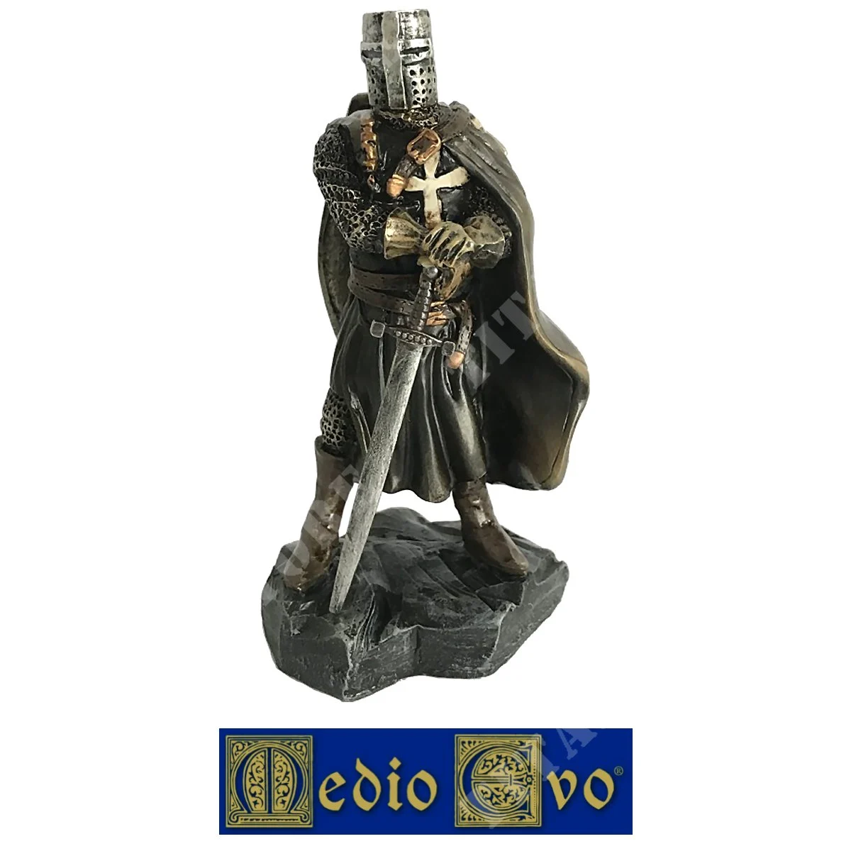 ESTATUETA TEMPLARIA NEGRA DE LA EDAD MEDIA (539/P.01)