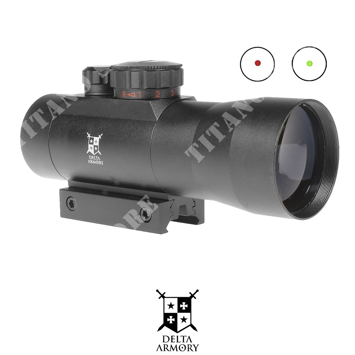 RED DOT HYBRID 2x40 NEGRO DELTA ARMORY (DA-KOL-06-BLK)