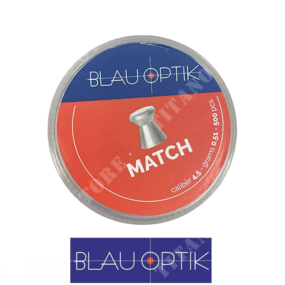 FONDOS DE PARTIDO 4.5 Cal. 0.51gr 500Pcs BLAUOPTIK (IC3521)