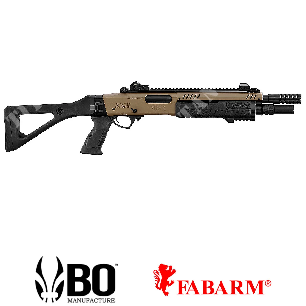 ESCOPETA GAS LARGA FABARM STF12 TAN BO (LG3051)