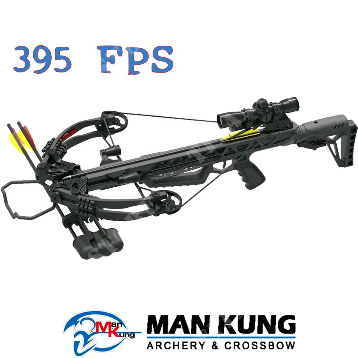 BALLESTA COMPUESTA HECTOR 395 FPS BLACK MAN KUNG (MK-XB62B)