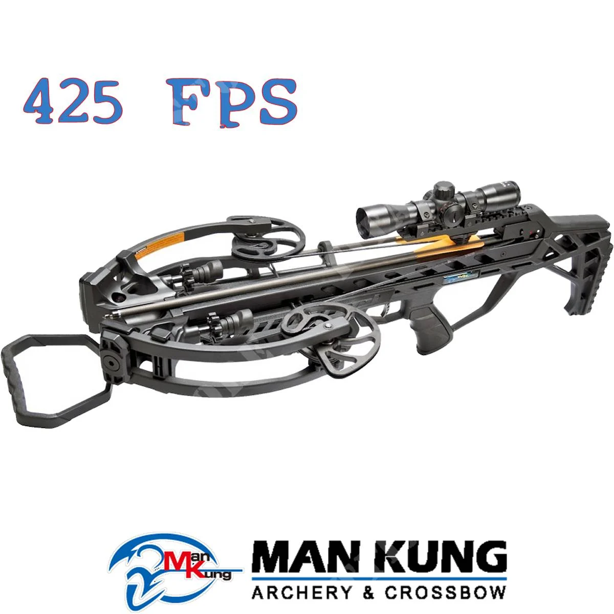 BALLESTA COMPUESTA CHESTER 425 FPS NEGRA MAN KUNG (MK-XB65B)