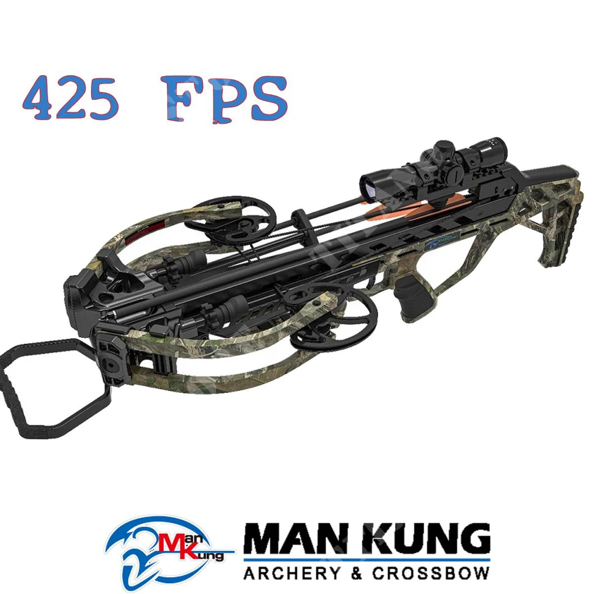 BALLESTA COMPUESTA CHESTER 425 FPS FOREST CAMO MAN KUNG (MK-XB65FC)
