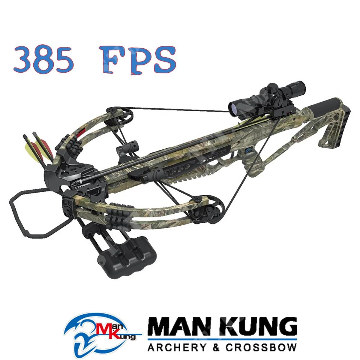 BALLESTA COMPUESTA JASPER 385FPS FOREST CAMO MAN KUNG (MK-XB60FC)