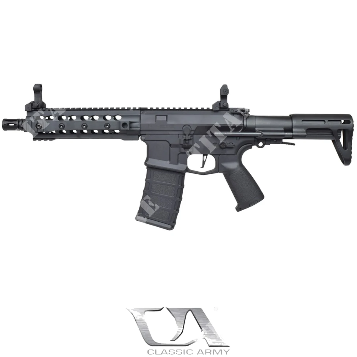 RIFLE EJÉRCITO CLÁSICO NEGRO M4 PDW NEMESIS 8'' URX3 RAIL (CA116M)